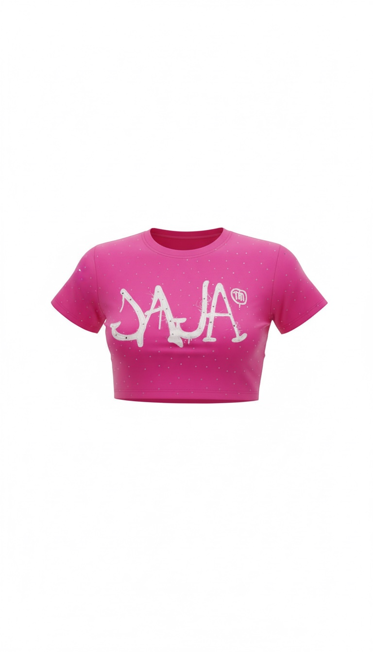 JAJA Ladies Pink Crop Top